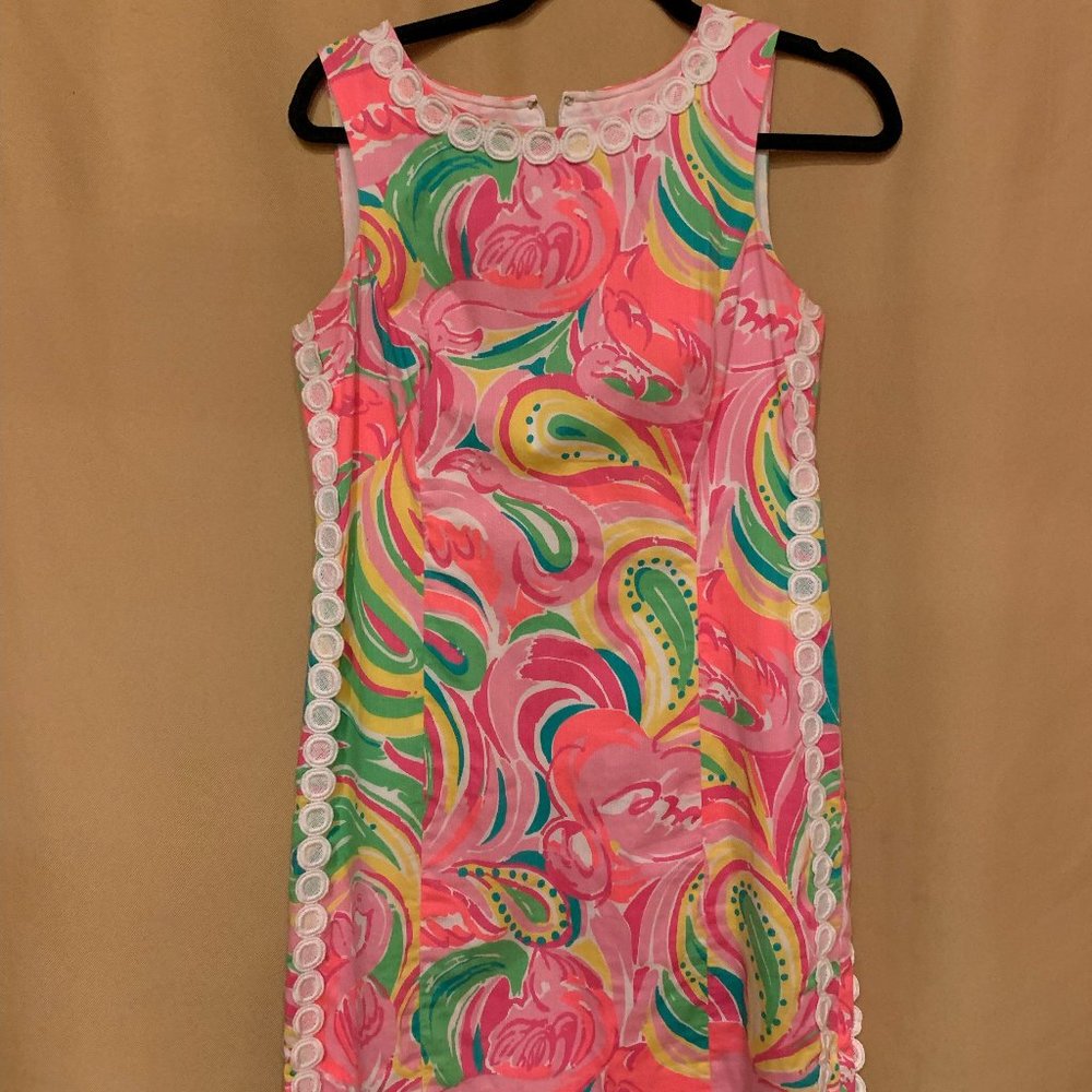 Lilly Pulitzer Mila dress All Nighter flamingo